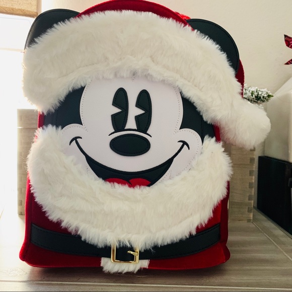 mickey mouse santa backpack